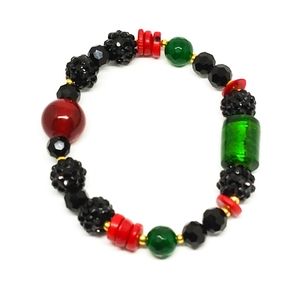 Large Juneteenth Handmade Bracelet